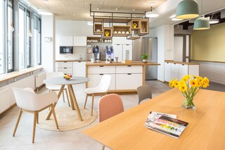 Hub area in Be1 on METRO Campus